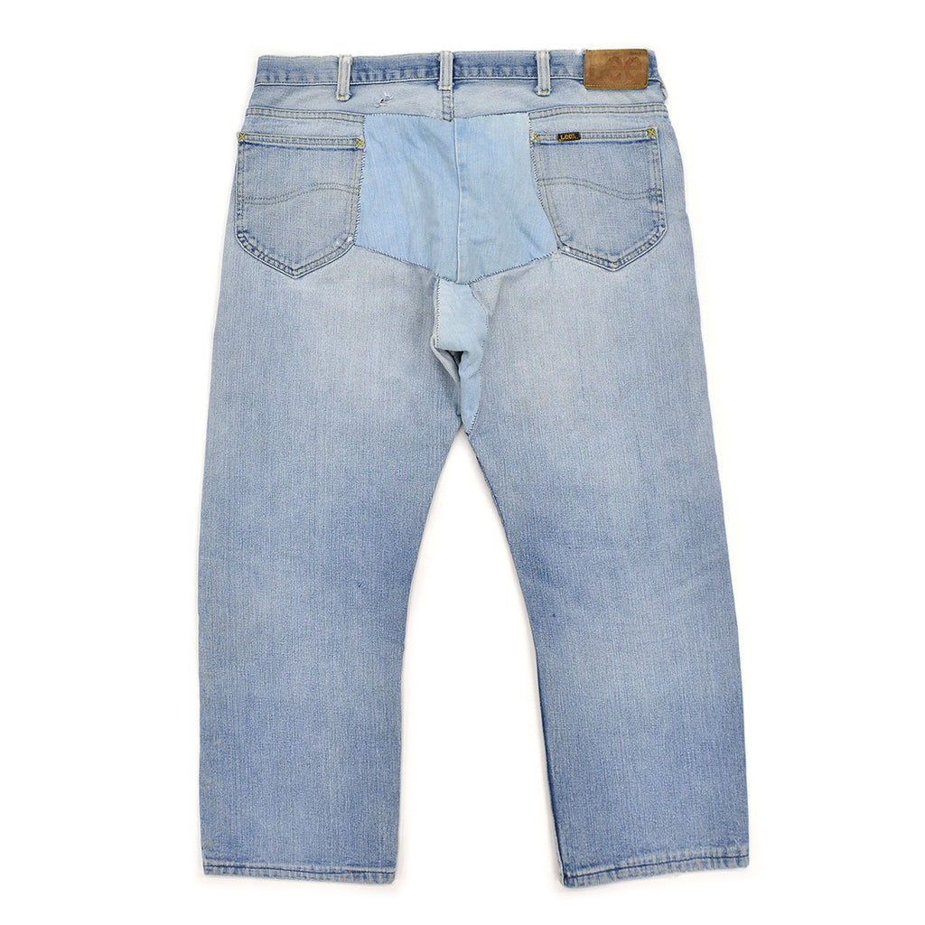 1980s Lee RIDERS HAND MADE PATCHWORK DENIM JEANS ... W38/L27