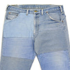 1980s Lee RIDERS HAND MADE PATCHWORK DENIM JEANS ... W38/L27