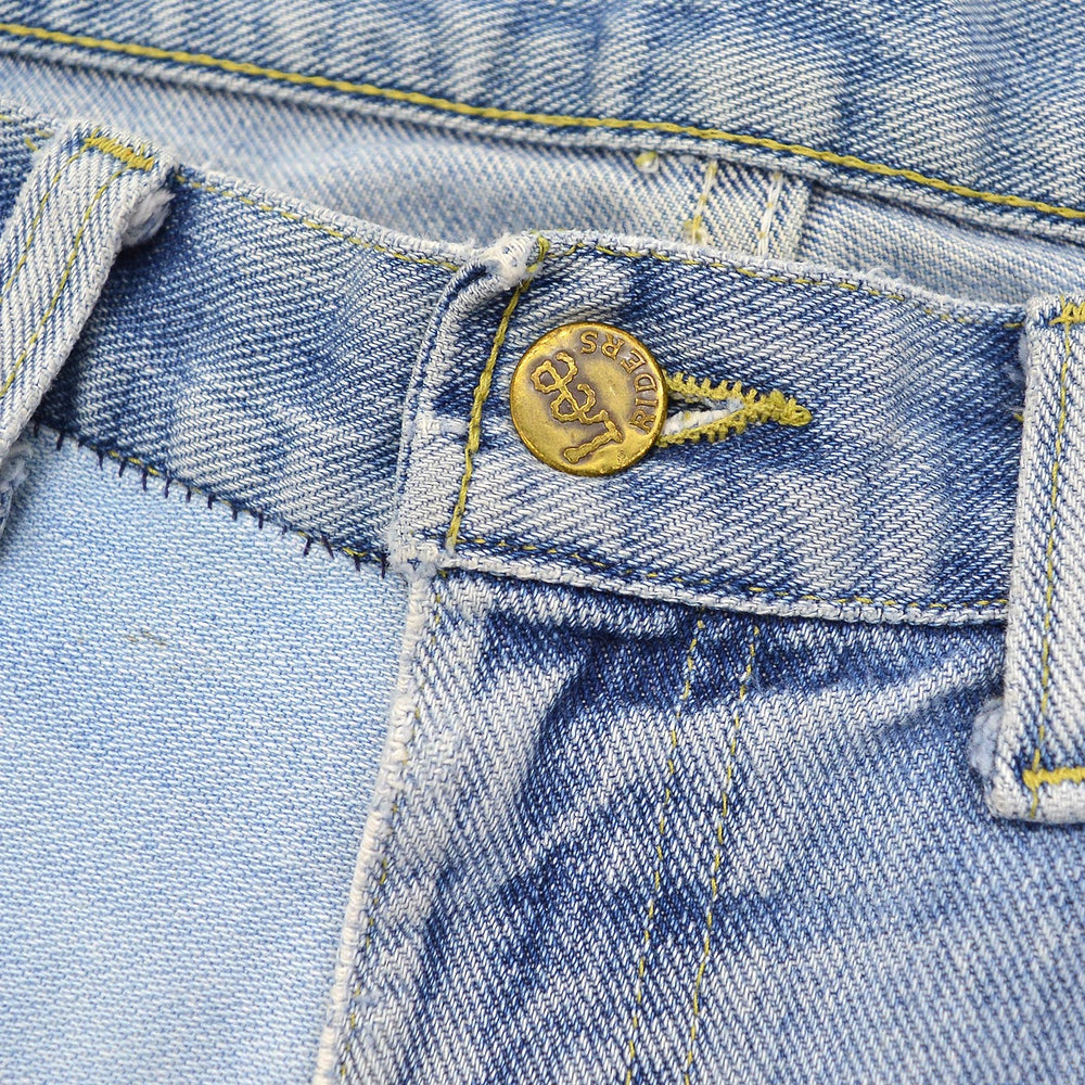 1980s Lee RIDERS HAND MADE PATCHWORK DENIM JEANS ... W38/L27
