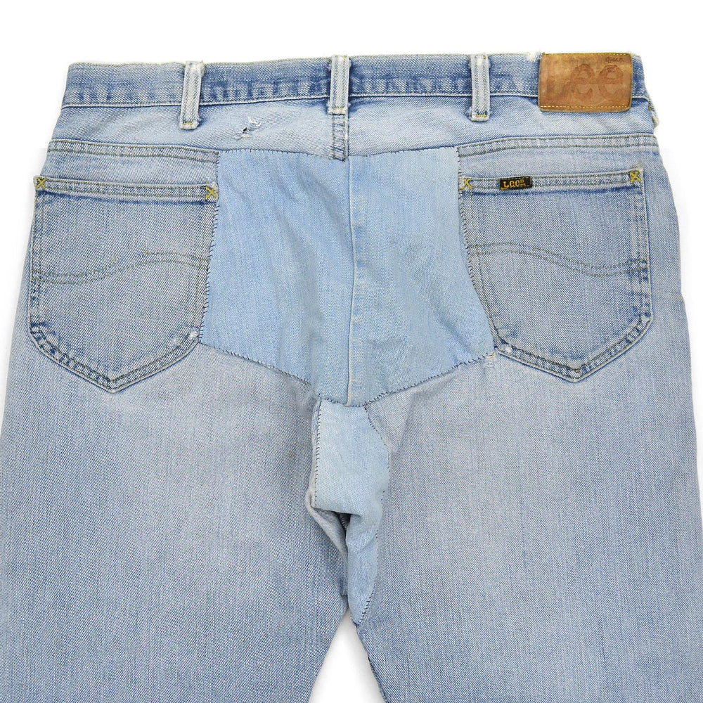 1980s Lee RIDERS HAND MADE PATCHWORK DENIM JEANS ... W38/L27