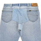 1980s Lee RIDERS HAND MADE PATCHWORK DENIM JEANS ... W38/L27
