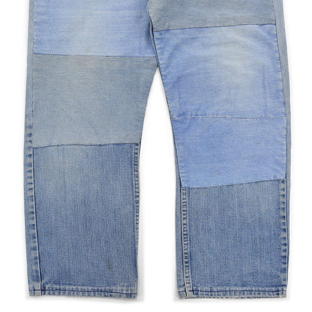 1980s Lee RIDERS HAND MADE PATCHWORK DENIM JEANS ... W38/L27