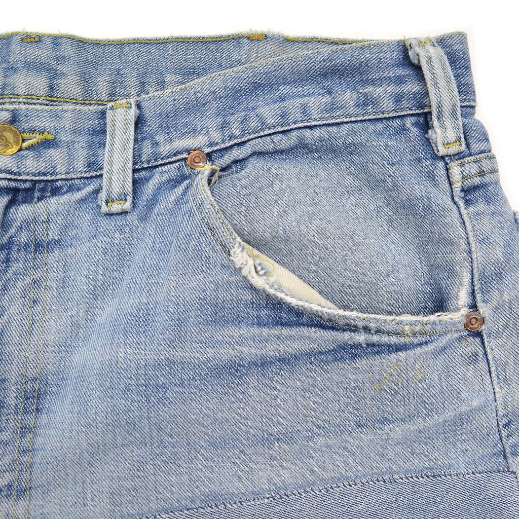 1980s Lee RIDERS HAND MADE PATCHWORK DENIM JEANS ... W38/L27