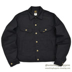 1980's Lee 220 BLACK COTTON TWILL JACKET / RARE ... M