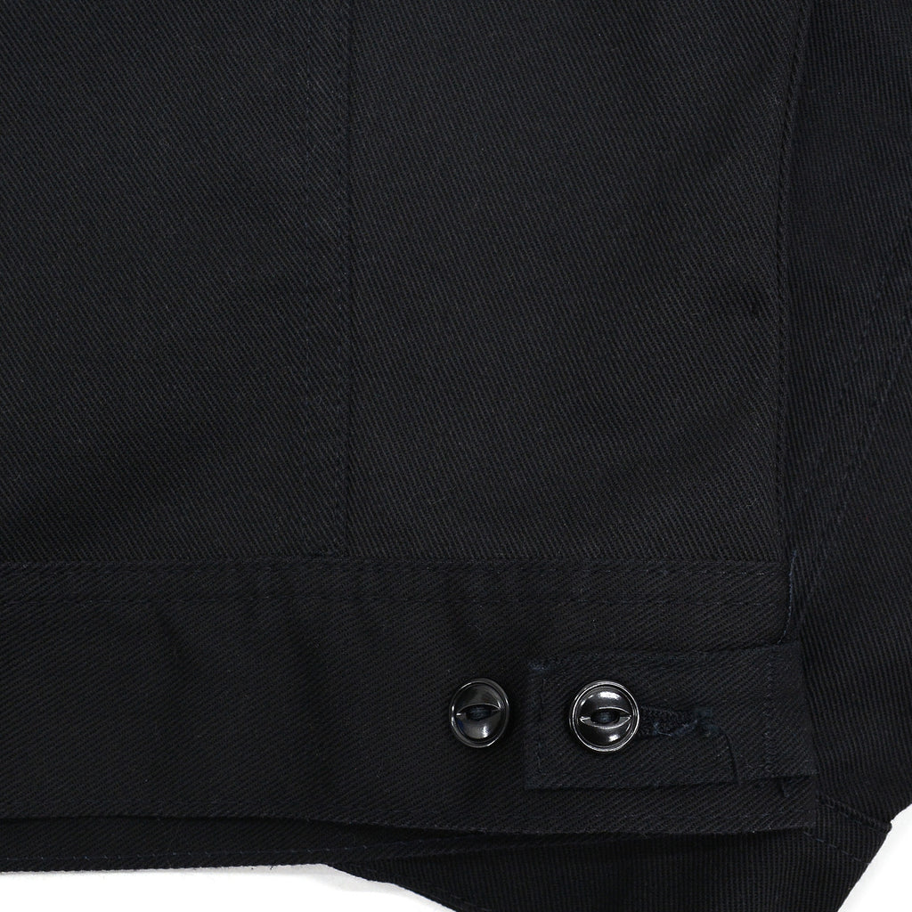 1980's Lee 220 BLACK COTTON TWILL JACKET / RARE ... M