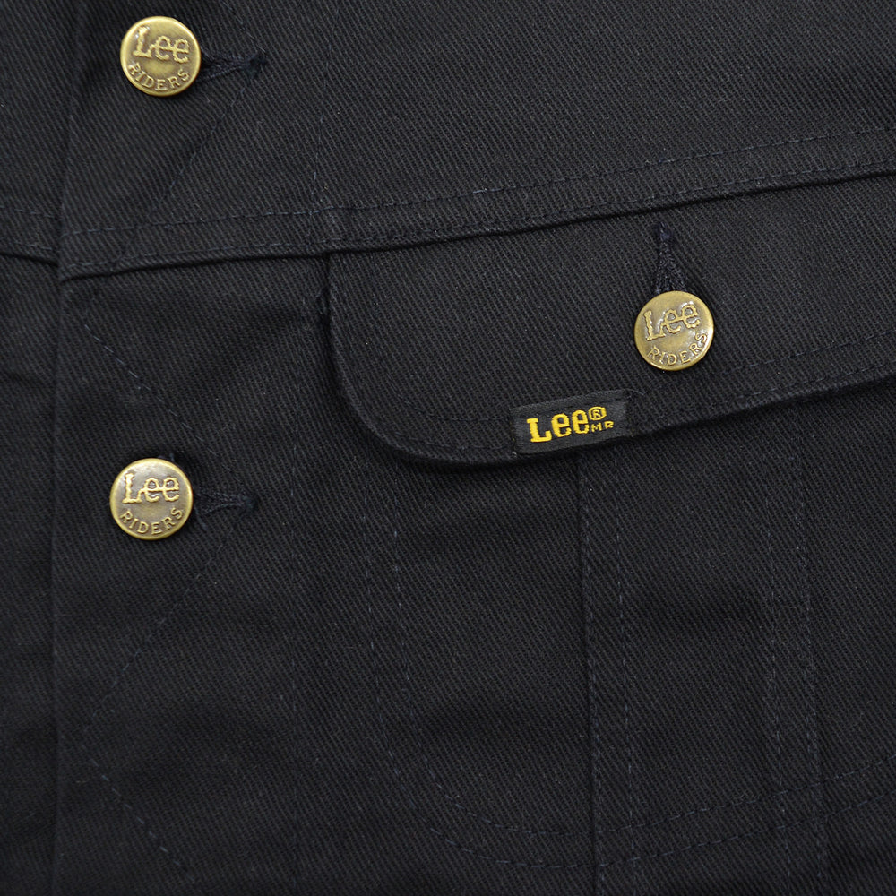 1980's Lee 220 BLACK COTTON TWILL JACKET / RARE ... M