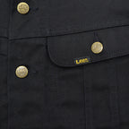 1980's Lee 220 BLACK COTTON TWILL JACKET / RARE ... M