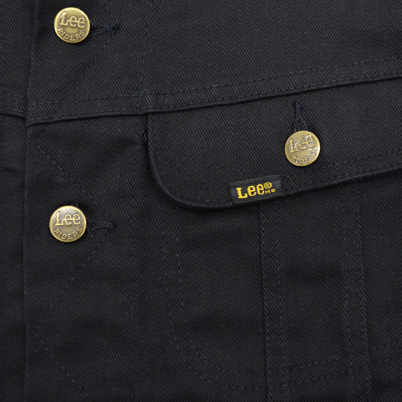 1980's Lee 220 BLACK COTTON TWILL JACKET / RARE ... M