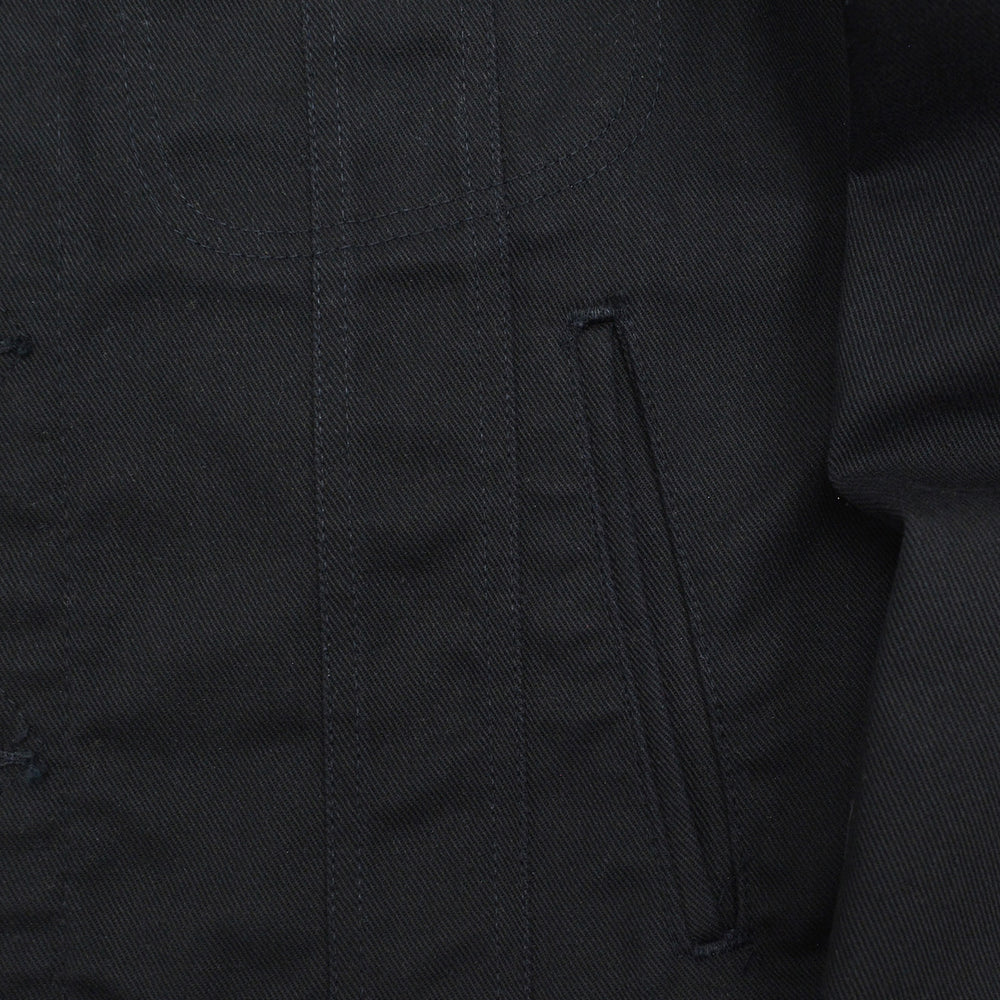 1980's Lee 220 BLACK COTTON TWILL JACKET / RARE ... M