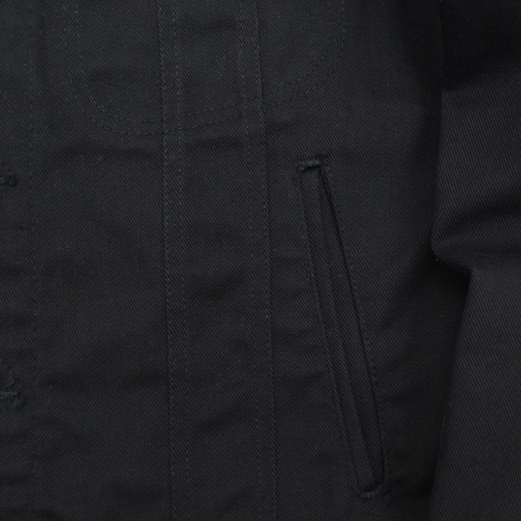 1980's Lee 220 BLACK COTTON TWILL JACKET / RARE ... M
