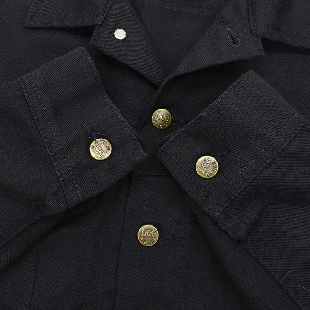 1980's Lee 220 BLACK COTTON TWILL JACKET / RARE ... M