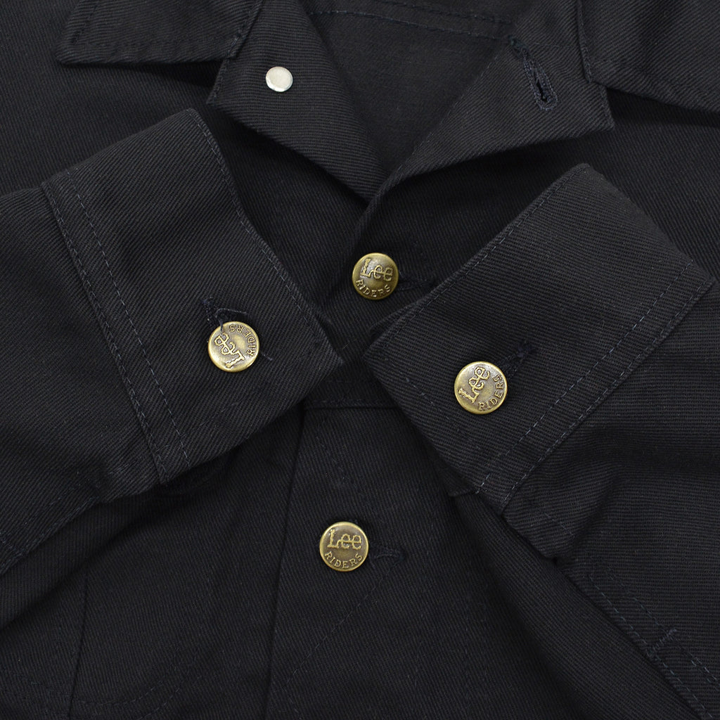 1980's Lee 220 BLACK COTTON TWILL JACKET / RARE ... M