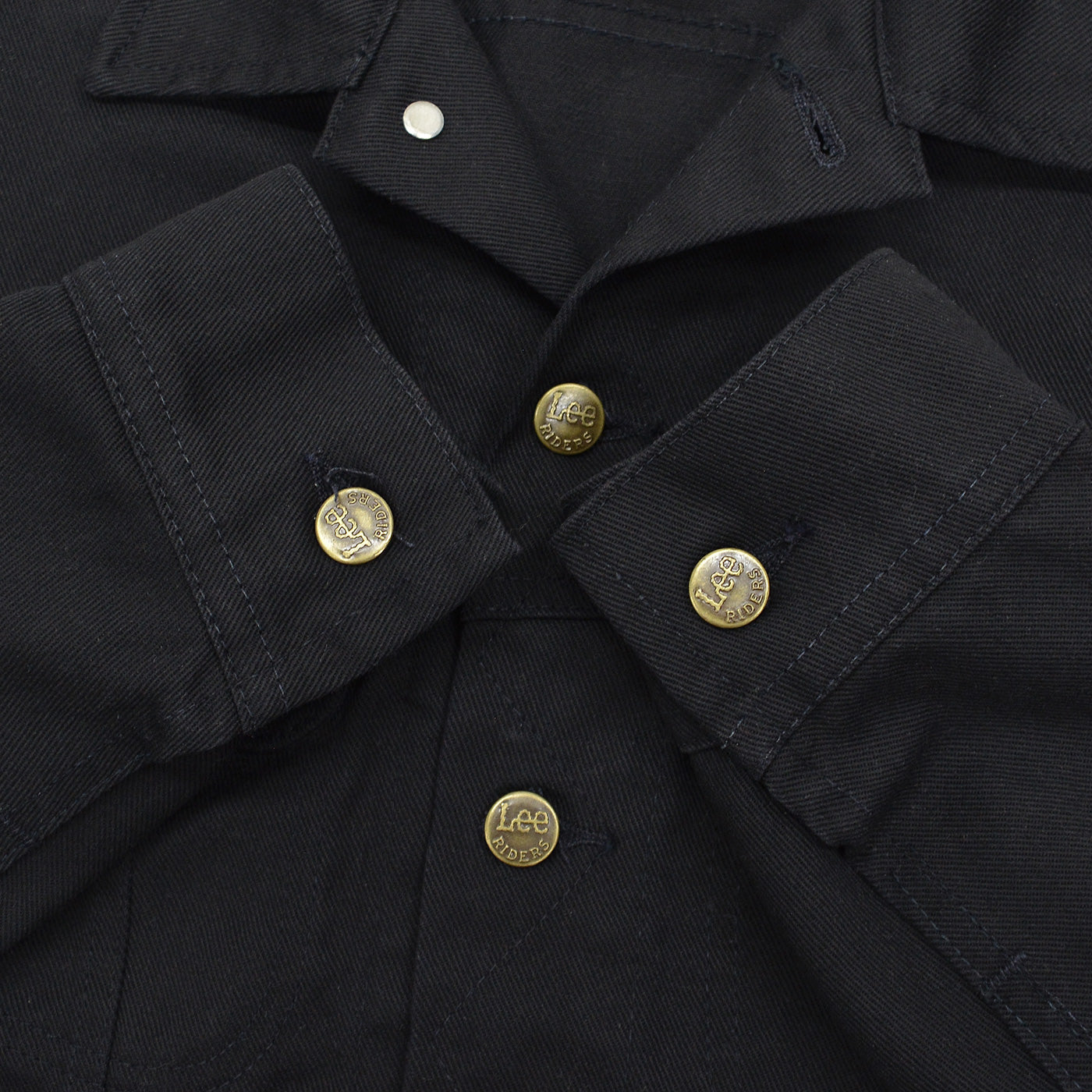 1980's Lee 220 BLACK COTTON TWILL JACKET / RARE ... M