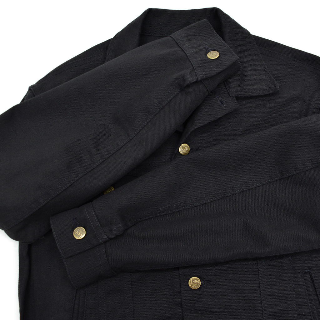 1980's Lee 220 BLACK COTTON TWILL JACKET / RARE ... M