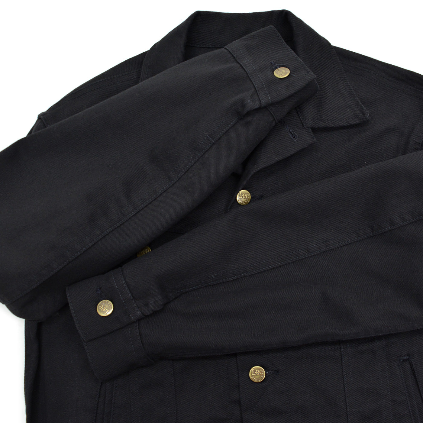 1980's Lee 220 BLACK COTTON TWILL JACKET / RARE ... M