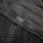 1980's~ Lee 220-5019 BLACK DENIM JACKET ... XL