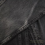 1980's~ Lee 220-5019 BLACK DENIM JACKET ... XL