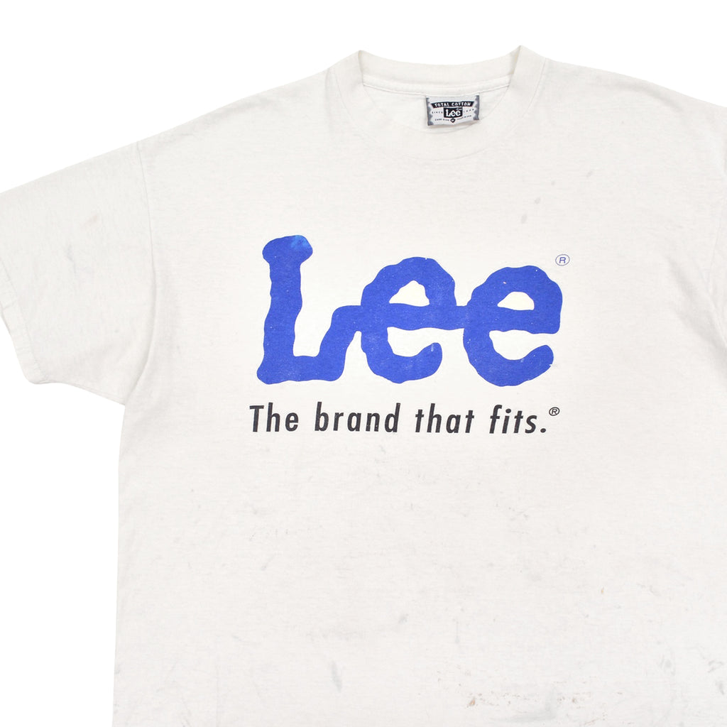 1990's Lee CLASSIC LOGO PRINT T-SHIRT ... XL