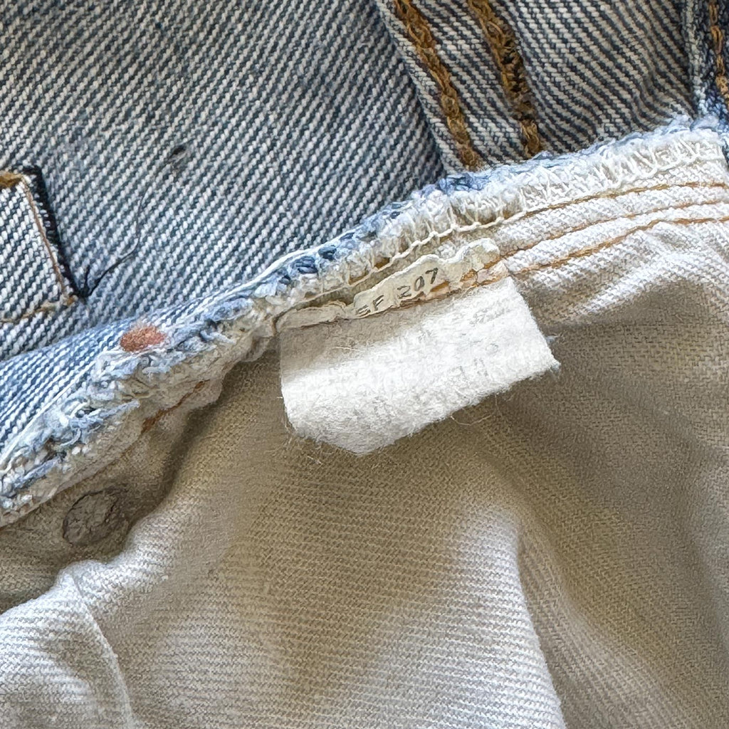 1970's Levi's 501 66 SINGLE / PATCHWORK ... W37.5/L31