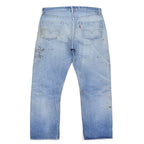 1970's Levi's 501 66 SINGLE / PATCHWORK ... W37.5/L31