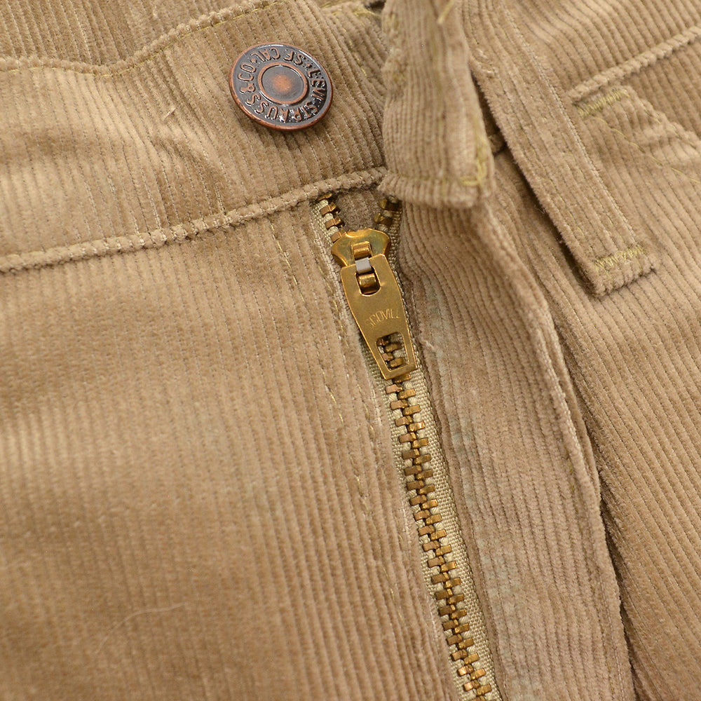 1980's DEADSTOCK Levi's 519-1523 CORDUROY PANTS / TAN ... W34/L30