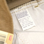 1980's DEADSTOCK Levi's 519-1523 CORDUROY PANTS / TAN ... W34/L30