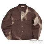 1970's LEVI'S 70505-1828 BIGE BROWN TWILL JACKET / SUN FADE ... 44
