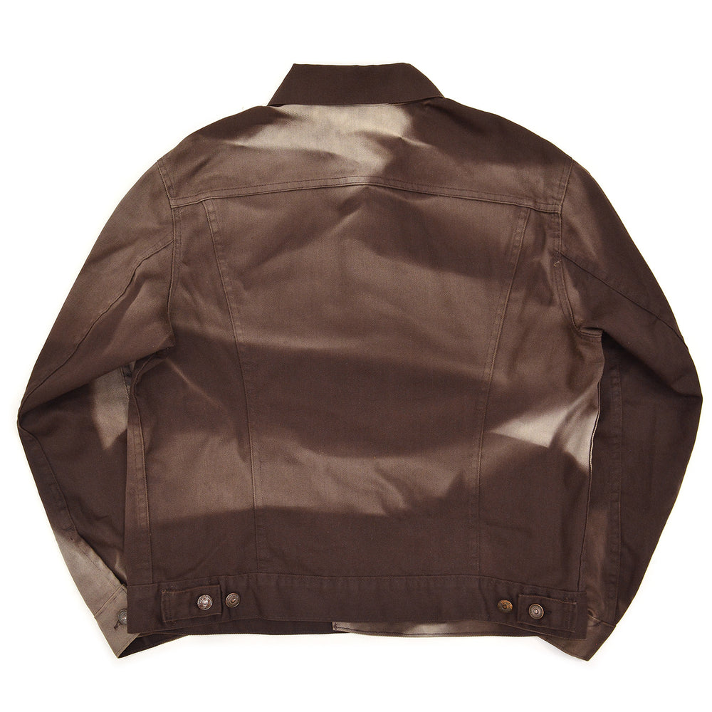 1970's LEVI'S 70505-1828 BIGE BROWN TWILL JACKET / SUN FADE ... 44