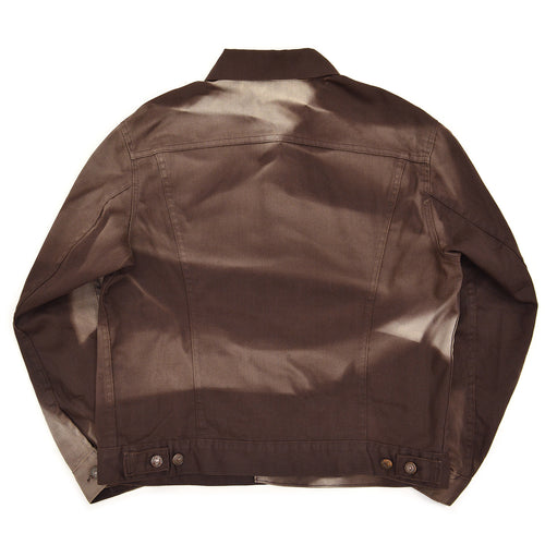 1970s LEVI'S 70505-1828 BIG E BROWN TWILL JACKET / SUN FADE ... 44