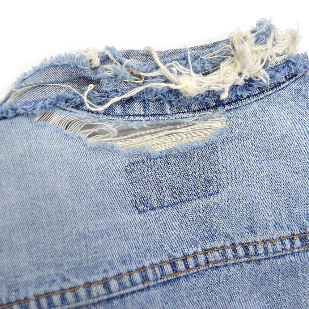 1960's~ LEVI'S 70505-0217 BIGE THRASHED DENIM JACKET / CUT-OFF ...
