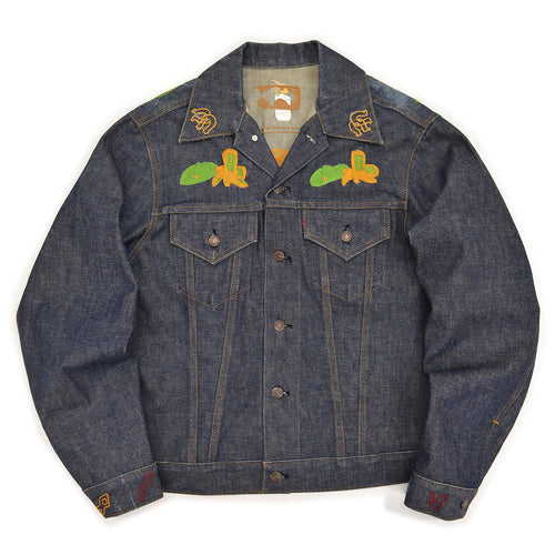 1970s Levi's 70505-0217 WESTERN FOLK ART EMBROIDERED DENIM JACKET ... 44