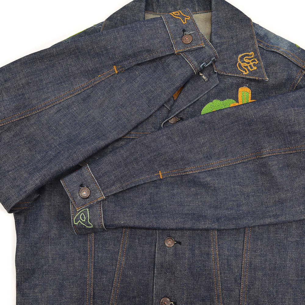 1970s Levi's 70505-0217 WESTERN FOLK ART EMBROIDERED DENIM JACKET ... 44