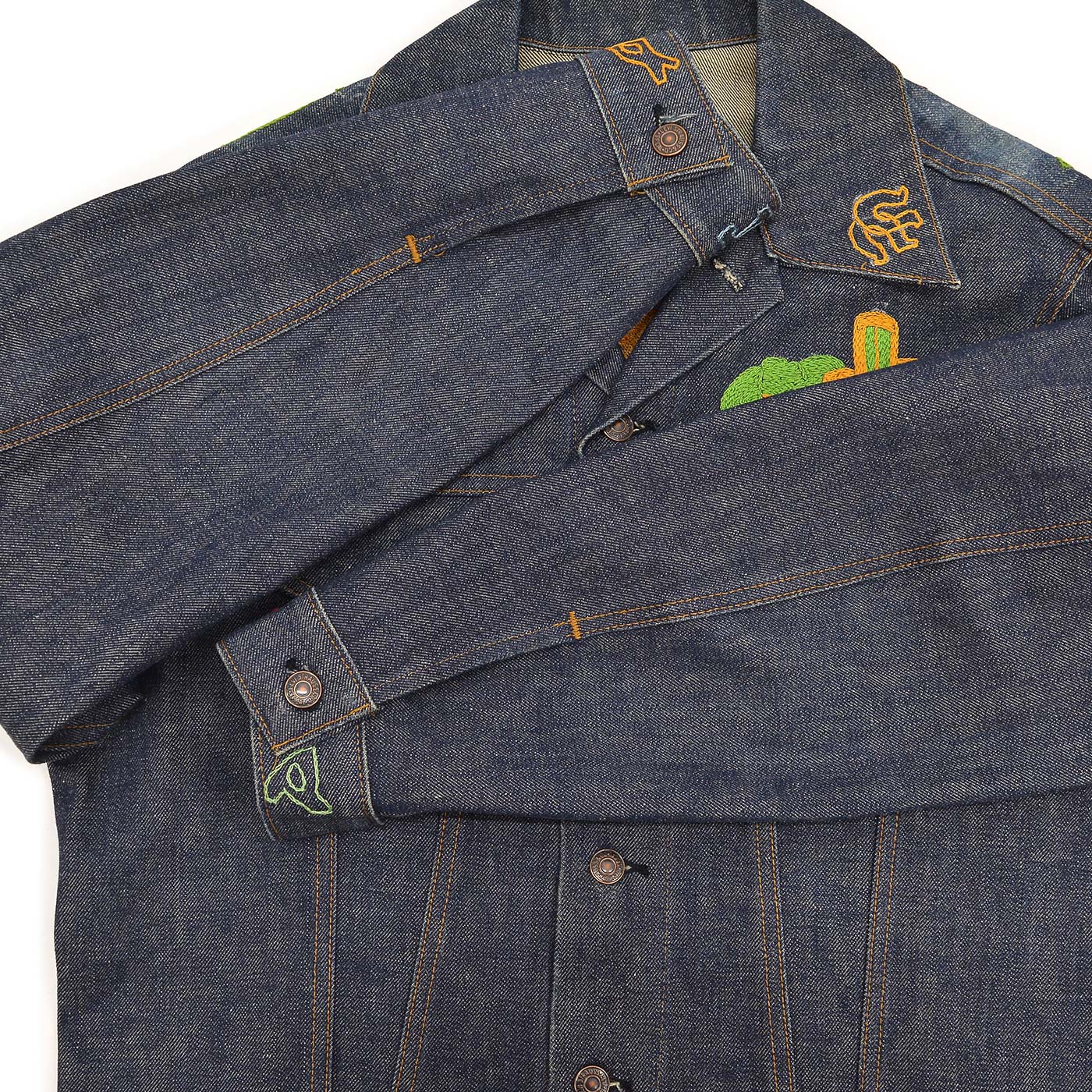 1970s Levi's 70505-0217 WESTERN FOLK ART EMBROIDERED DENIM JACKET ... 44