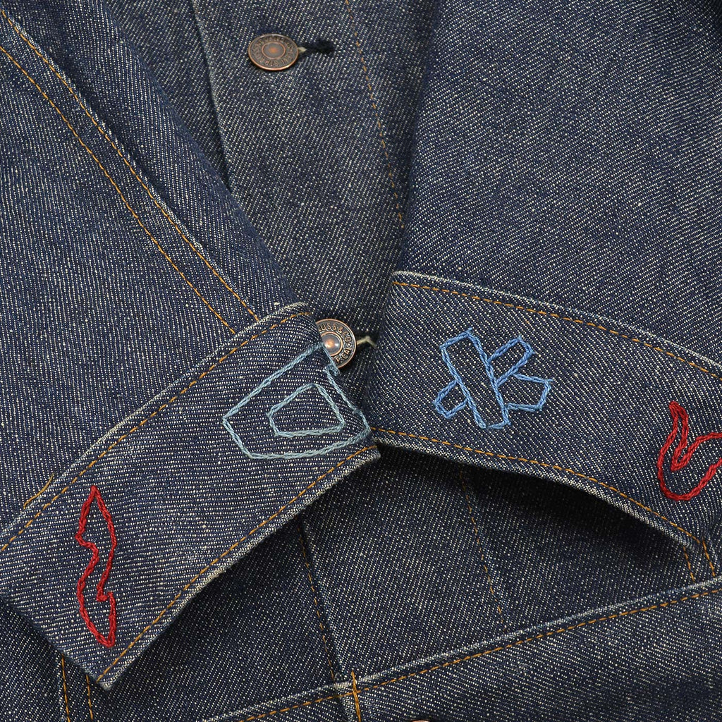 1970s Levi's 70505-0217 WESTERN FOLK ART EMBROIDERED DENIM JACKET ... 44