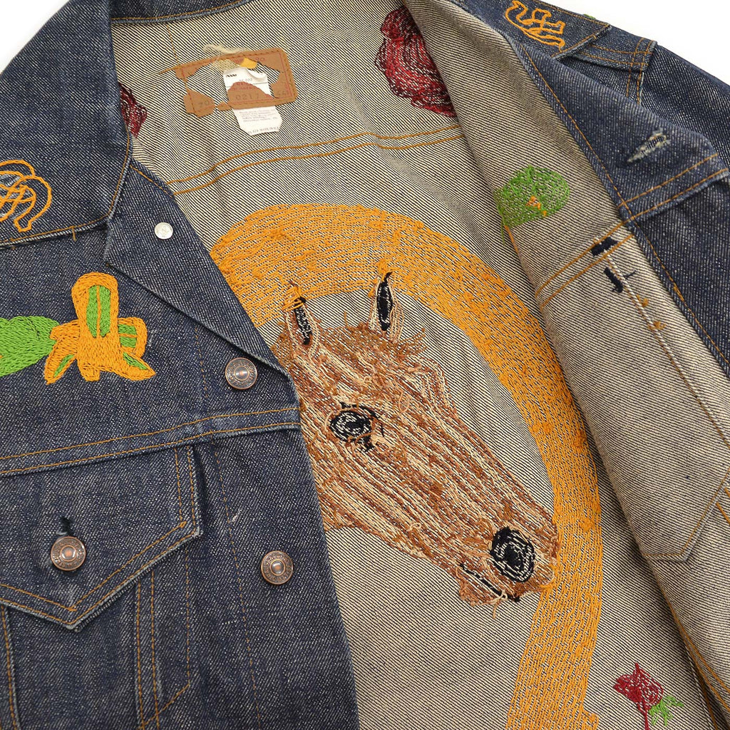 1970s Levi's 70505-0217 WESTERN FOLK ART EMBROIDERED DENIM JACKET ... 44