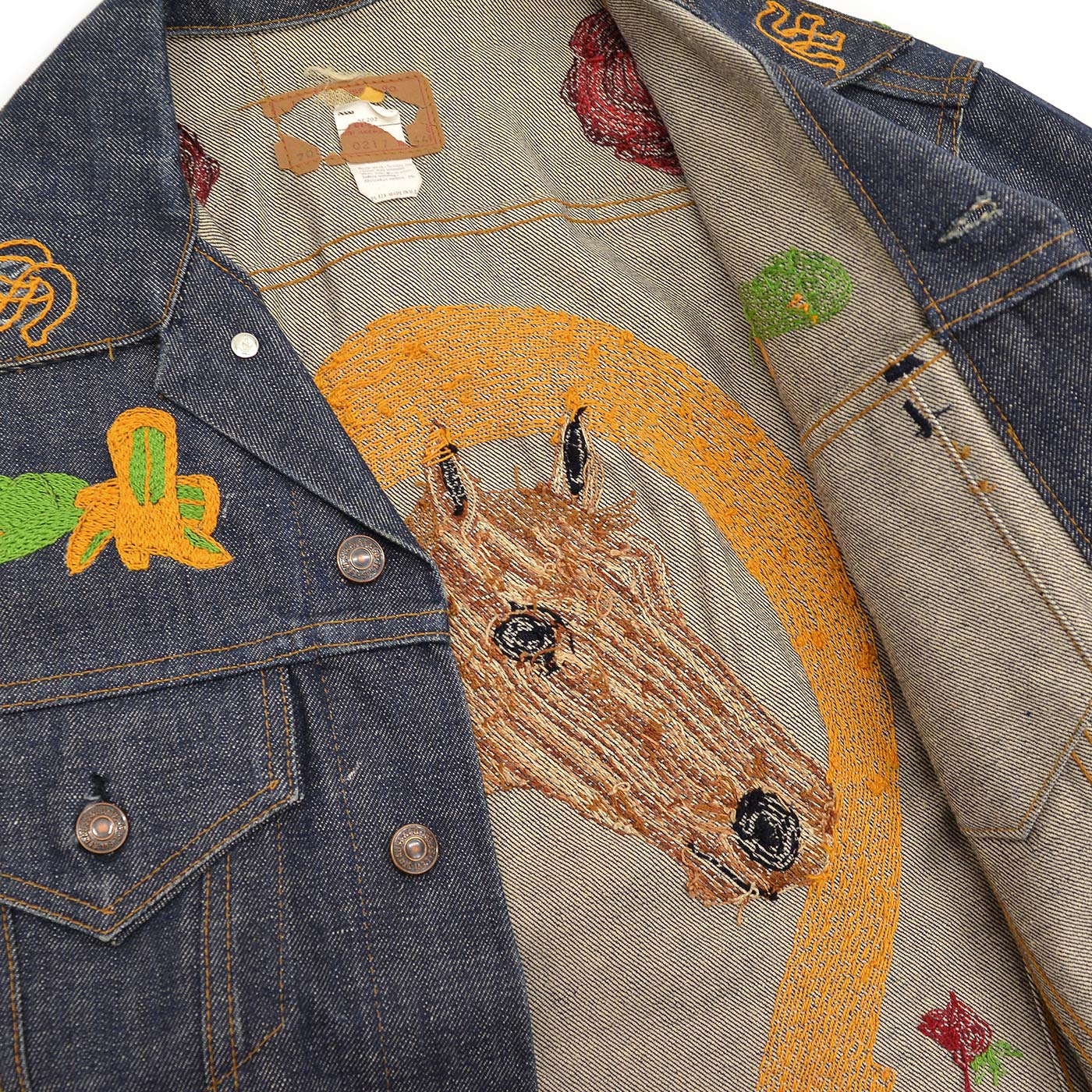 1970s Levi's 70505-0217 WESTERN FOLK ART EMBROIDERED DENIM JACKET ... 44