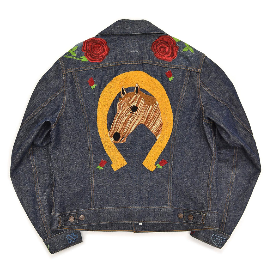 1970s Levi's 70505-0217 WESTERN FOLK ART EMBROIDERED DENIM JACKET ... 44