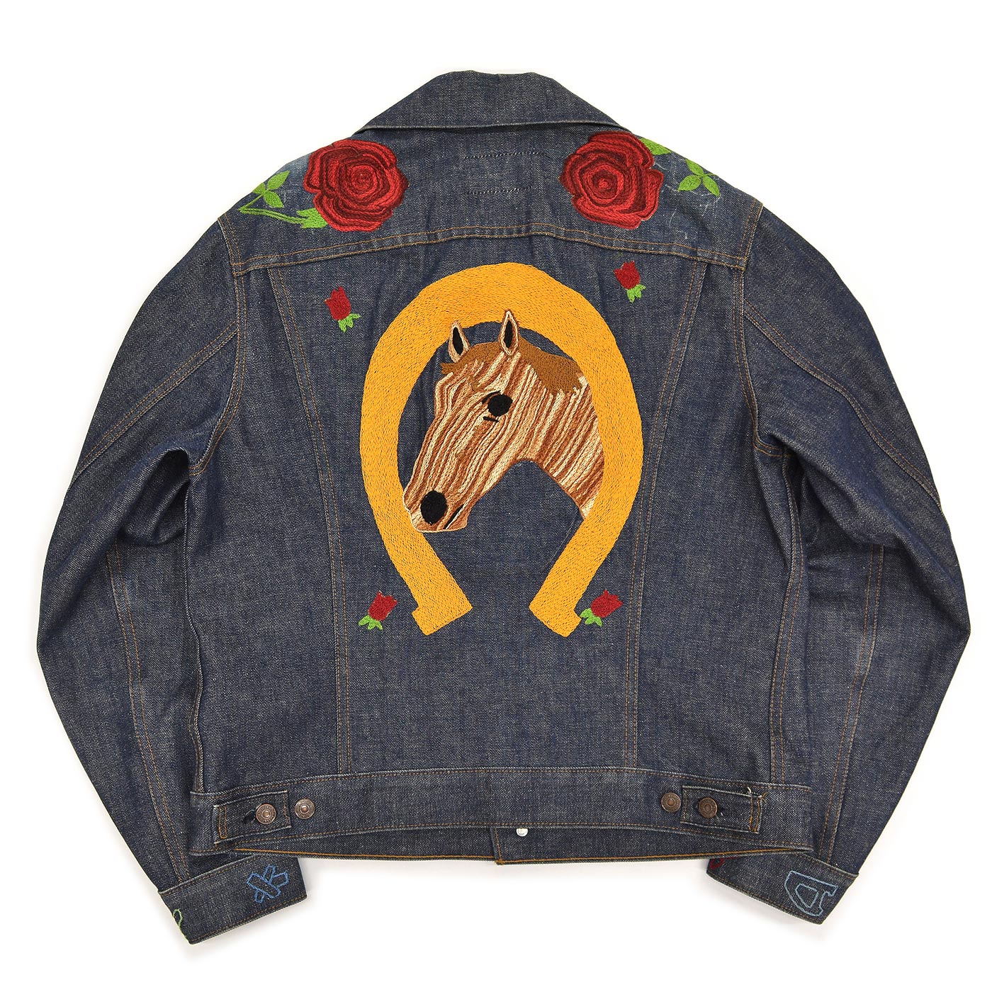 1970s Levi's 70505-0217 WESTERN FOLK ART EMBROIDERED DENIM JACKET ... 44