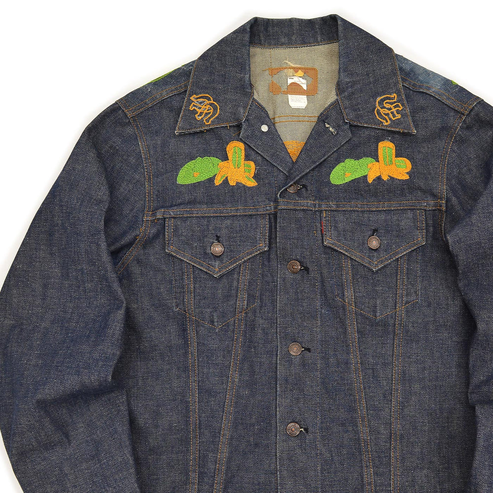 1970s Levi's 70505-0217 WESTERN FOLK ART EMBROIDERED DENIM JACKET ... 44