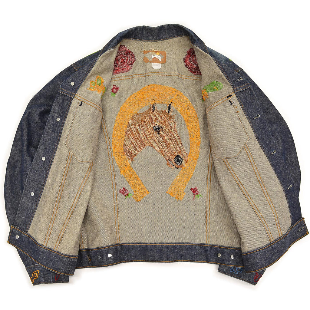 1970s Levi's 70505-0217 WESTERN FOLK ART EMBROIDERED DENIM JACKET ... 44