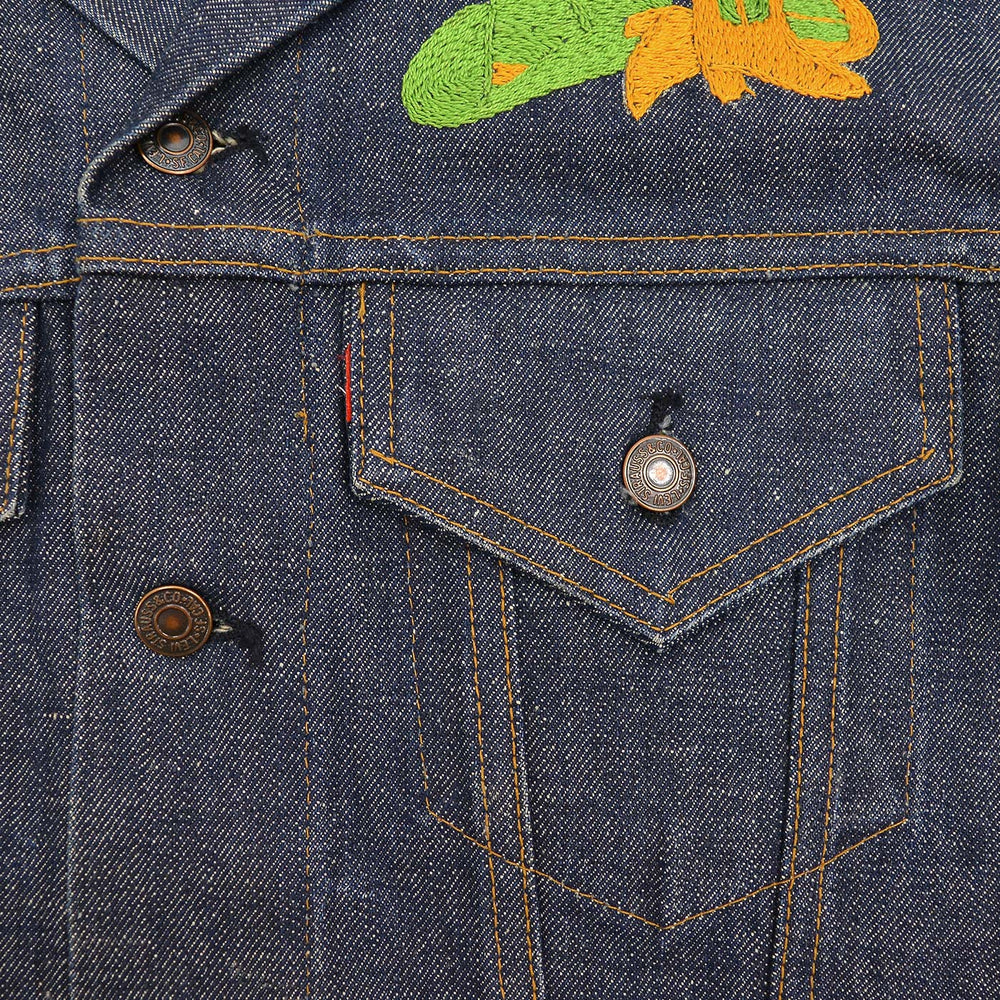 1970s Levi's 70505-0217 WESTERN FOLK ART EMBROIDERED DENIM JACKET ... 44