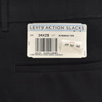 1990's DEADSTOCK LEVI'S ACTION SLACKS / BLACK ... W34/L29