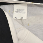 1990's DEADSTOCK LEVI'S ACTION SLACKS / BLACK ... W34/L29