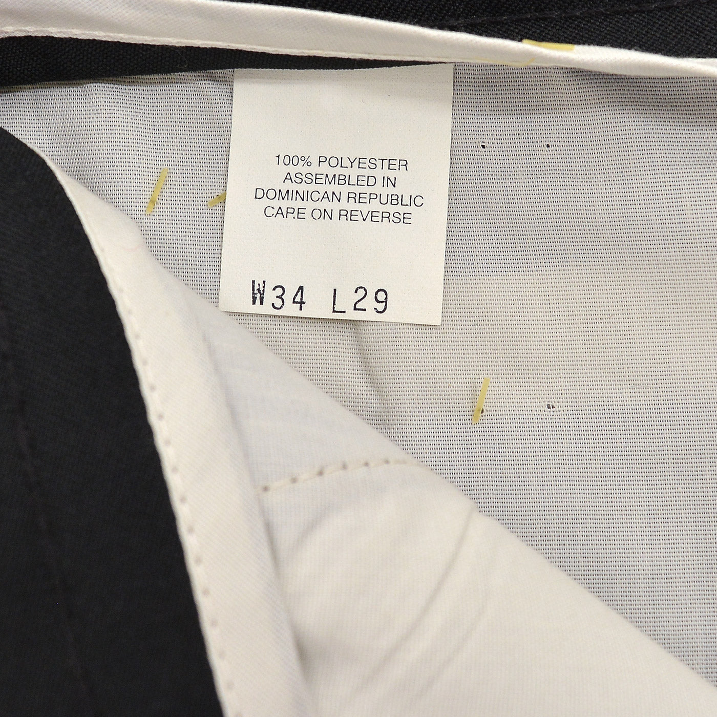 1990's DEADSTOCK LEVI'S ACTION SLACKS / BLACK ... W34/L29