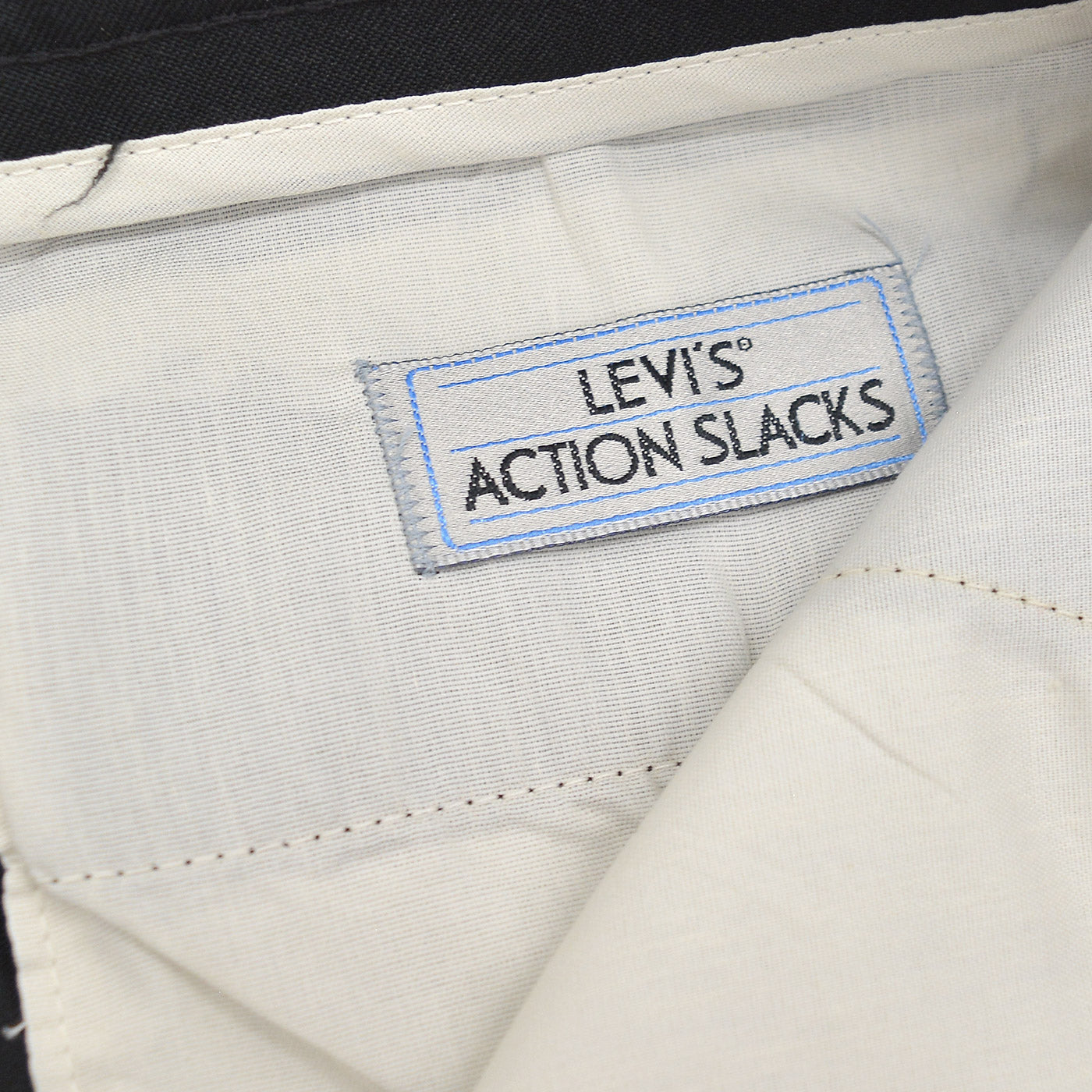 1990's DEADSTOCK LEVI'S ACTION SLACKS / BLACK ... W34/L29
