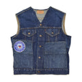 1960's~ LEVI'S 70505-0217 BIGE CUSTOM DENIM VEST / LOTS OF PATCH ...