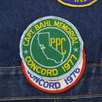 1960's~ LEVI'S 70505-0217 BIGE CUSTOM DENIM VEST / LOTS OF PATCH ...