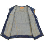 1960's~ LEVI'S 70505-0217 BIGE CUSTOM DENIM VEST / LOTS OF PATCH ...