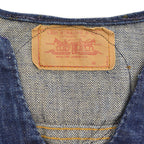 1960's~ LEVI'S 70505-0217 BIGE CUSTOM DENIM VEST / LOTS OF PATCH ...