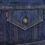 1960's~ LEVI'S 70505-0217 BIGE CUSTOM DENIM VEST / LOTS OF PATCH ...
